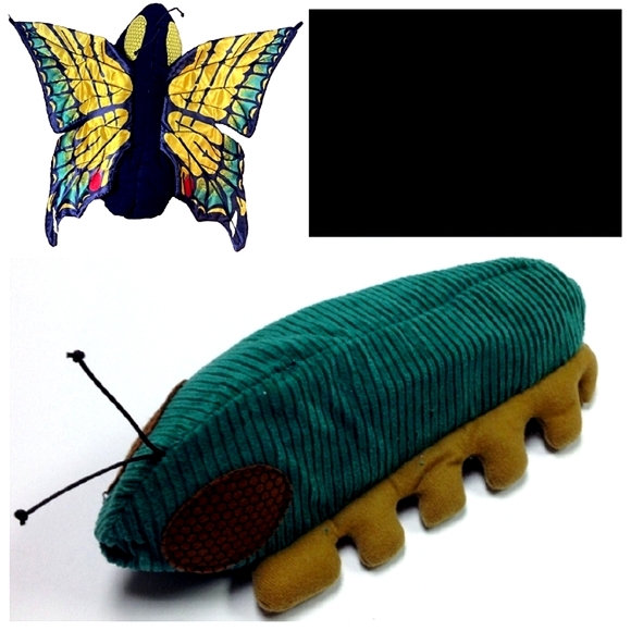 Toy Puppet Caterpillar/Butterfly Retired Vintage Reversible By Folkmanis - Picture 13 of 16